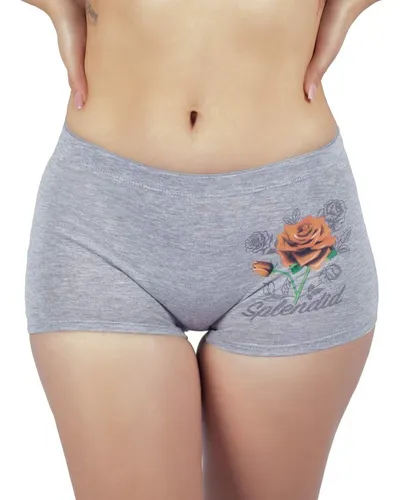 Trio Bóxer Alto, Estampado Para Mujer Ref. 8304