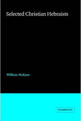 Libro Selected Christian Hebraists - William Mckane