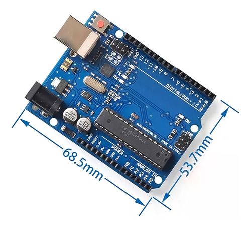 Tarjeta De Desarrollo Unor3 Dip Compatible Ide Arduino+cable