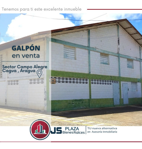 Imagen 1 de 9 de Galpón En Venta/ Sector Campo Alegre-cagua/ 04128859981