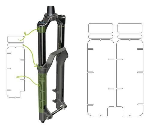 Kit Protección Horquilla Bicicleta Mtb