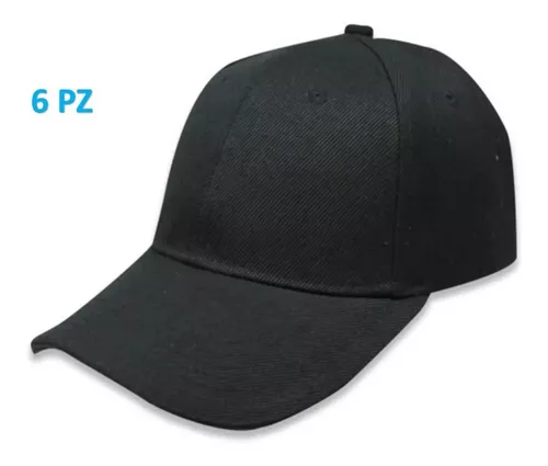 Gorra negra lisa de béisbol (8400002)