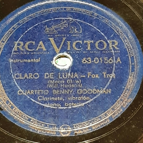 Pasta Cuarteto Benny Goodman Rca Victor C370