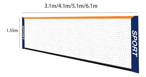Malla De Red De Bádminton Estándar Para Juegos De Playa En