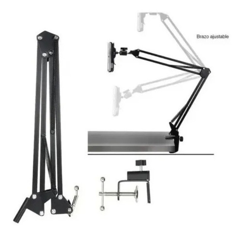 Soporte Brazo Articulado Suspensión Metal P/ Tablet Celular