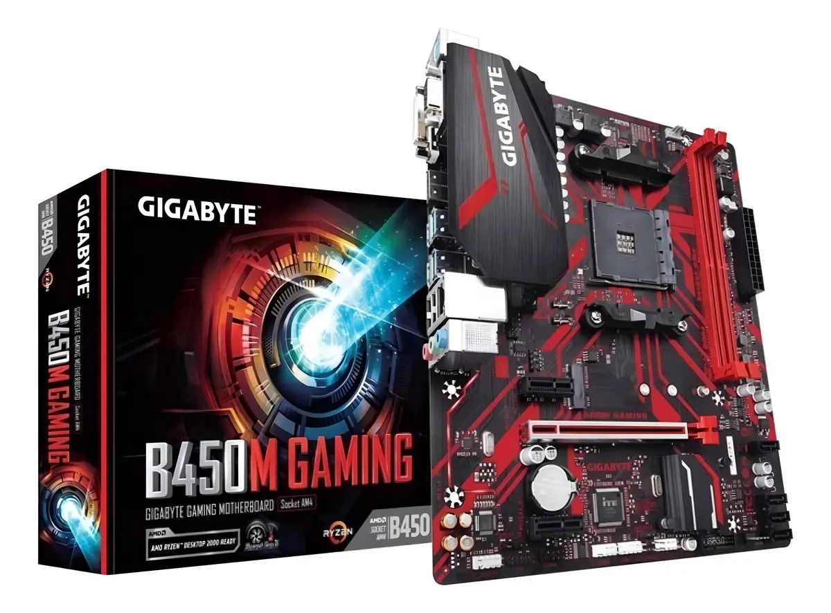 Placa Mãe Gigabyte B450m Gaming, Chipset B450, Amd Am4, Ddr4 — R$ 650,00 em Mercado Livre