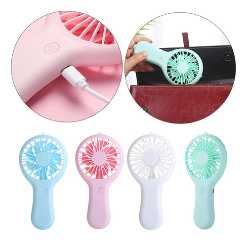 Mini Ventilador De Mano Portátil, Collar De Carga Usb,