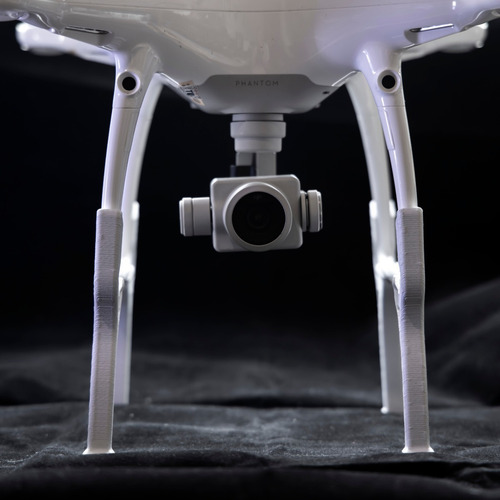 Imagem 3 de 8 de Extensor Trem De Pouso Drone Dji Phantom 4 Normal / Pro 8cm