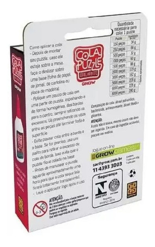 Cola Para Peças De Quebra-cabeça Brilhante 01989 Grow