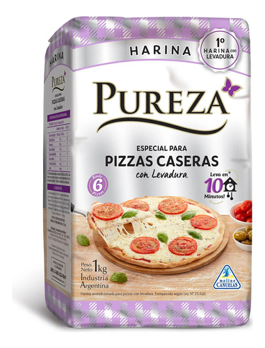 Harina Pureza Especial Para Pizzas Caseras 1 Kg