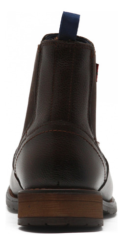 Botas Botin Andrea Men Hombre Cafe Piel Casuales Comodas