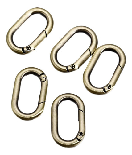 4 X 5 Uds Anillos Ovalados De Resorte Ganchos De Resorte