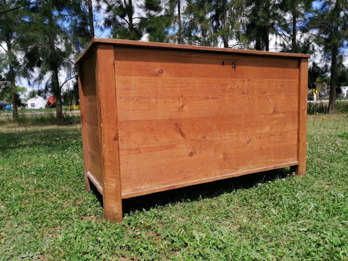 Baul Cajon Harinero Despensa En Pino Brasil Rustico Antiguo