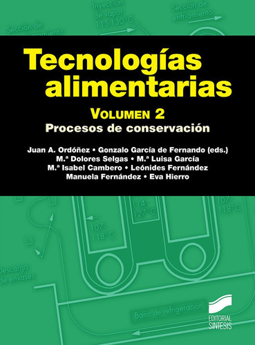 TecnologÃÂas Alimentarias. Volumen 2, de Ordoñez Pereda, Juan Antonio. Editorial SINTESIS, tapa blanda en español