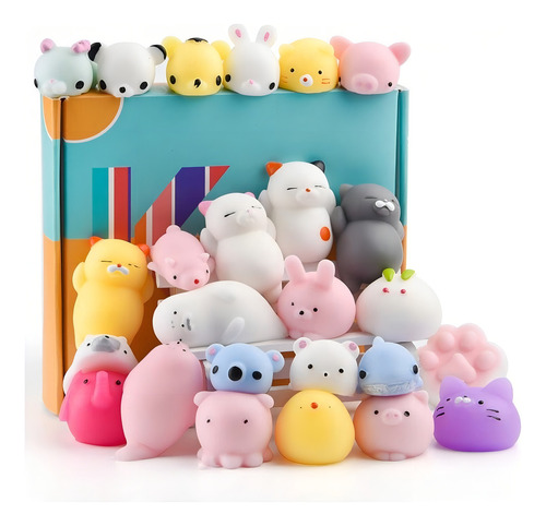 25 Squish Mochi Bichinho Macio De Apertar Squishies Tiktok