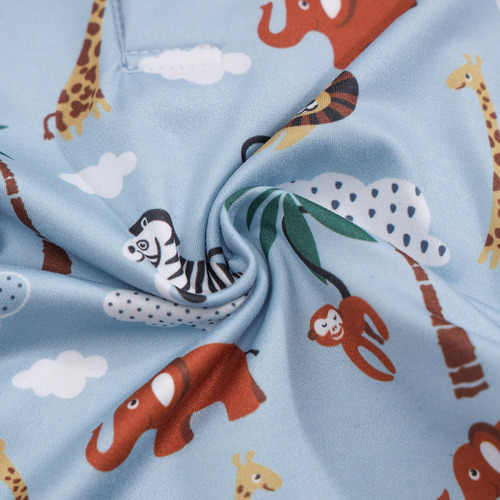 2piezas Conjunto Verano Con Estampado De Animales Bebé 0-18m Coral Oscuro 0-3 M