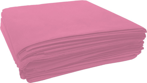 Sábana Desechable 1.90 M X 0.90 M Demeva 35g Color Rosa Diseño De La Tela Liso