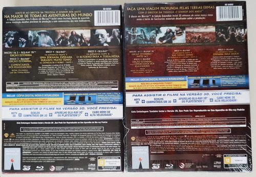 Blu Ray 3d + 2d O Hobbit (versao Estendida)