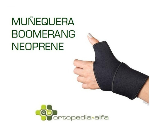 Muñequera Boomerang Ajustable Neoprene De Calidad 