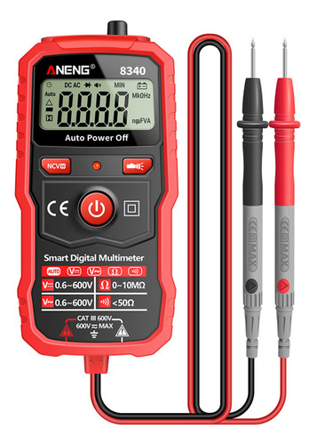 Multímetro Digital Inteligente Aneng 8340, Reconocimiento Au
