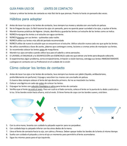 Imagen 7 de 10 de Lunare Lentes Contacto Color Trikolor Liquido 60ml Estuche