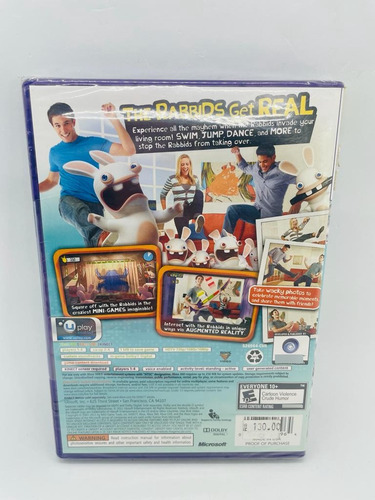 Rabbids Alive E Kicking Kinect Xbox 360 Mídia Física