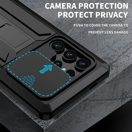 Para Samsung S24 S23 S22 S25 Plus S21 Ultra Resistente A Prueba De Golpes Funda De Teléfono De Metal