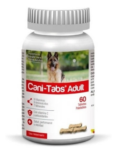 Petmedica Canitabs Adult 60 Tab Vitaminas Perros Nutriplus