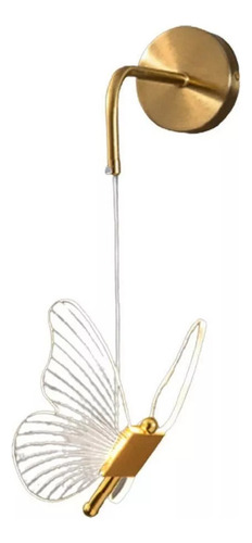 Lámpara De Pared Led Integrada Con Diseño De Mariposa, 25 X