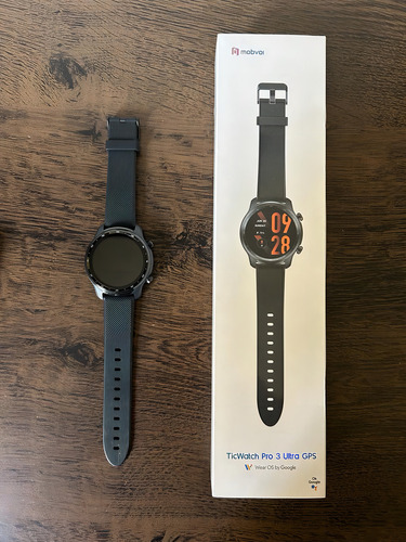 Smartwatch Mobvoi Ticwatch Ticwatch Pro 3 Ultra Gps Shadow Black Milanês Shadow Black Shadow Black