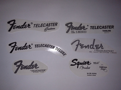 Decal Tipo Fender Calco Al Agua Stratocaster Telecaster
