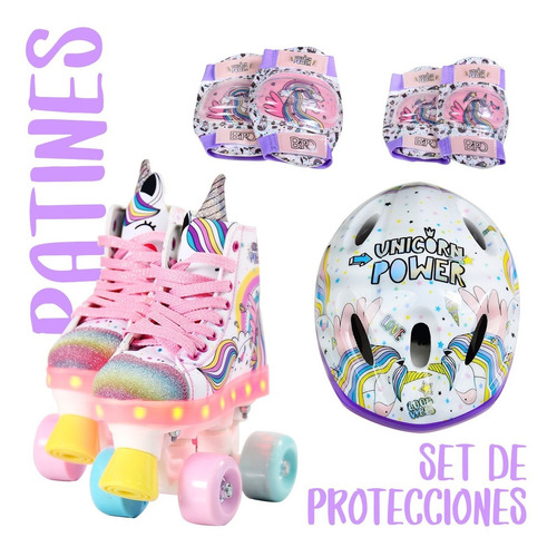 Patines Patin Artistico Nena Roller Proteccion Casco Codera