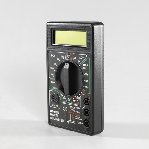 Multi Voltimetro Tester Con Puntas Y Bateria Incluida Dt830b