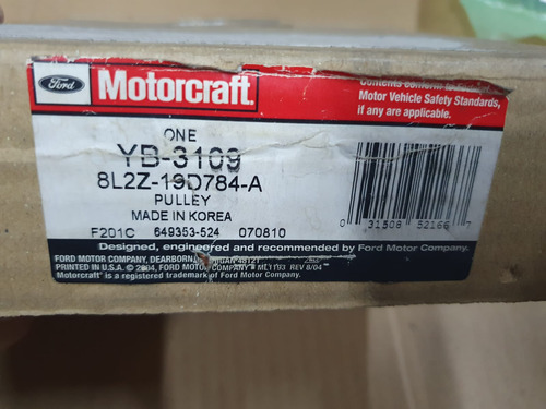 Polea Aire Acondicionado F150 Expedition 06/14 8l2z 19d784 A