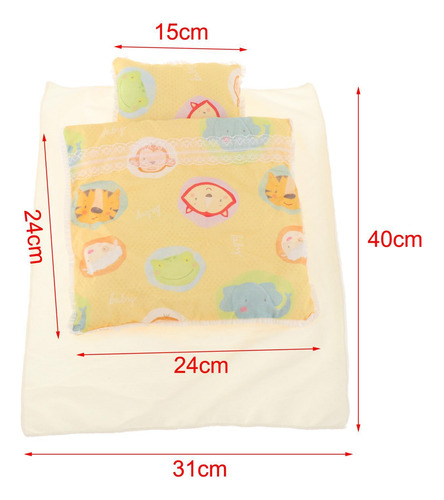 Accesorios De Cama Para Muñecas, Incluye Sábana, Edredón,