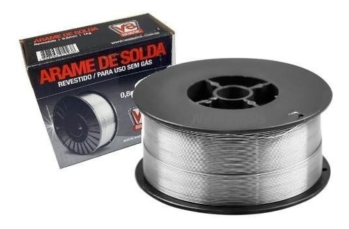 Imagem 7 de 7 de Arame Solda Mig Revestido P Uso Sem Gas 0,8mm 1kg V8 Brasil
