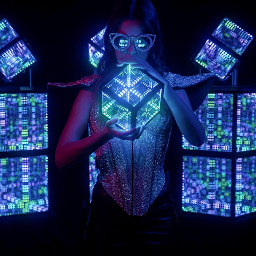 Hypercube Nano Infinity Cube - Luz Led Con Soporte