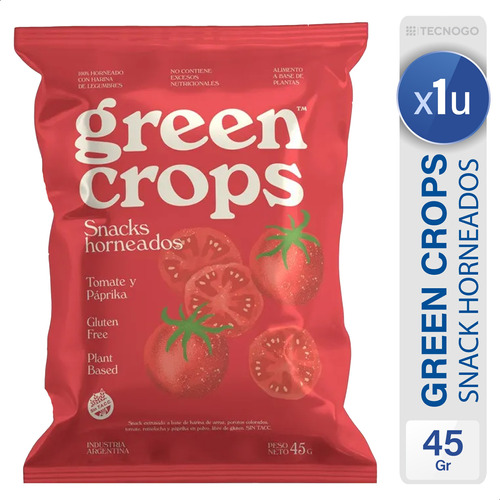 Snack Green Crops Tomate & Paprika Horneado Libre De Gluten