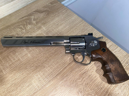 Pistola Revólver Co2 Asg Dan Wesson 8 Pulgadas 4,5mm Cromado