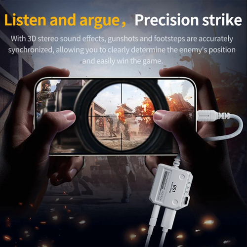 Conversor De Fone De Ouvido Plextone Gs1 2 Em 1 - Interface
