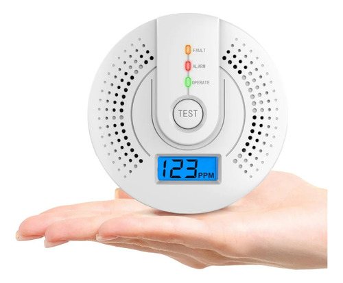 ; Detector De Monóxido De Carbono Com Alarme De Gás Natural