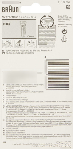 Braun 51b Waterflex Recambio Métrico Para Llave