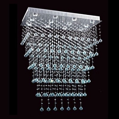 Lamparas De Techo Colgantes Araña Caireles De Cristal 12 Luz