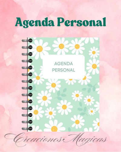 Agenda Personal Pdf Imprimible | Diseño Margaritas