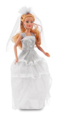 Imagen 2 de 6 de Muñeca Paloma Vestido De Novia El Duende Azul 7571
