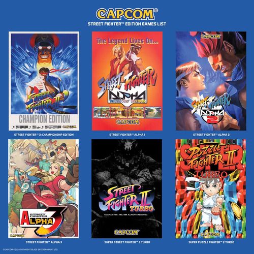 Arcade Bartop Street Fighter Evercade Alpha 2 Jugadores