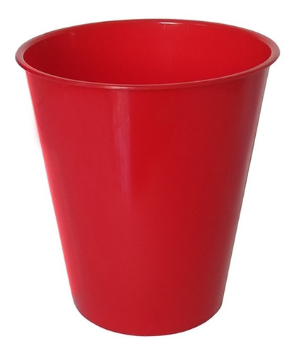 Vaso Plástico Descartable Flexible Irrompible 250cc X12 Rojo