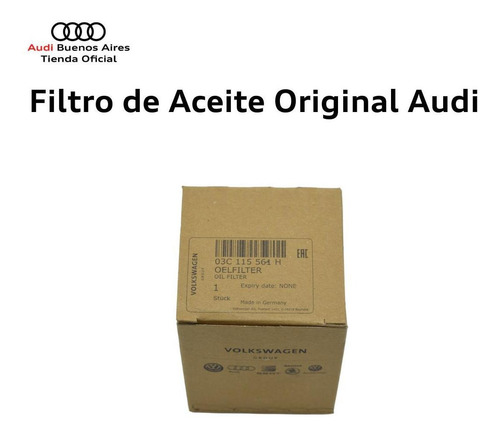 Filtro De Aceite Audi A1 2011 Al 2014