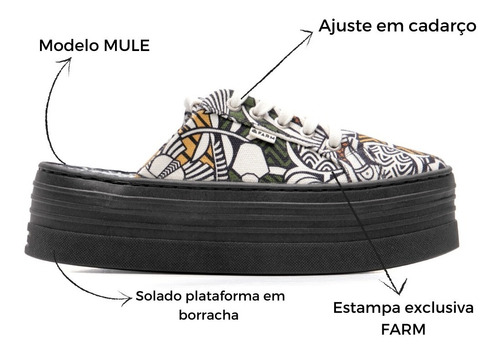 Imagem 2 de 8 de Tênis Farm Mule Lançamento Entrega Imediata + Nf