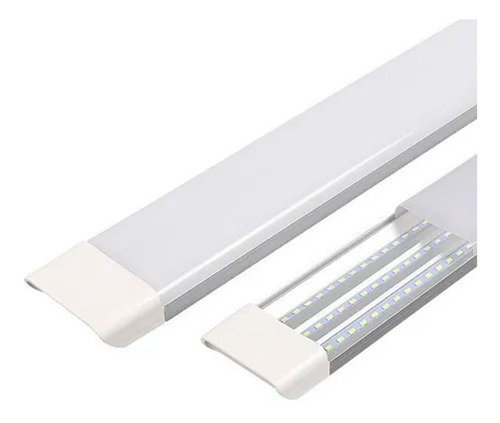 Kit 5 Luminária Led Tubular 120cm 6000k Slim Completa 60w